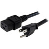 StarTech.com Computer power cord - NEMA 5-15P to C19, 14 AWG, 10 ft PXT515191410