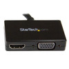 Startech.Com Travel A/V Adapter: 2-In-1 Displayport To Hdmi Or Vga Dp2Hdvga
