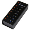 StarTech.com 7-Port USB 3.0 Hub - Desktop or Wall-Mountable Metal Enclosure ST7300U3M