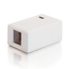C2G Keystone Jack Surface Mount Box 1-Port Ivory 03830