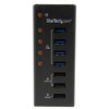 StarTech.com 4 Port USB 3.0 Hub plus 3 Dedicated USB Charging Ports (2 x 1A & 1 x 2A) - Wall Mountable Metal Enclosure ST4300U3C3