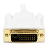 StarTech.com 6 ft Mini DisplayPort to DVI Adapter Converter Cable – Mini DP to DVI 1920x1200 - White MDP2DVIMM6W