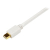 StarTech.com 6 ft Mini DisplayPort to DVI Adapter Converter Cable – Mini DP to DVI 1920x1200 - White MDP2DVIMM6W