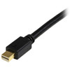 StarTech.com 10 ft Mini DisplayPort to DVI Adapter Converter Cable – Mini DP to DVI 1920x1200 - Black MDP2DVIMM10B