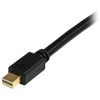 Startech.Com 3 Ft Mini Displayport To Dvi Adapter Converter Cable – Mini Dp To Dvi 1920X1200 - Black Mdp2Dvimm3B