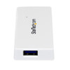 StarTech.com Portable 4 Port SuperSpeed Mini USB 3.0 Hub - White ST4300MINU3W