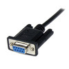 Startech.Com 2M Black Db9 Rs232 Serial Null Modem Cable F/M Scnm9Fm2Mbk