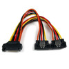 StarTech.com 6in Latching SATA Power Y Splitter Cable Adapter - M/F PYO2LSATA