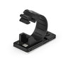StarTech.com 100 Adhesive Cable Management Clips Black - Network/Ethernet/Office Desk/Computer Cord Organizer - Sticky Cable/Wire Holders - Nylon Self Adhesive Clamp UL/94V-2 Fire Rated CBMCC2