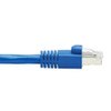 Tripp Lite Cat6a 10G-Certified Snagless F/UTP Network Patch Cable (RJ45 M/M), PoE, CMR-LP, Blue, 6.09 m N261P-020-BL