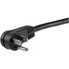 Startech.Com Flat Extension Cord - Nema 5-15R To Nema Right-Angle 5-15P - 1 Ft. Pac101R1