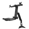 Startech.Com Sit Stand Dual Monitor Arm - Desk Mount Dual Computer Monitor Adjustable Standing Workstation For Up To 24" Displays - Vesa Ergonomic Stand Up Desk Converter W/ Keyboard Tray Armstscp2