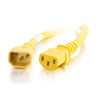 C2G 17496 power cable Yellow 1.2 m C14 coupler C13 coupler 17496