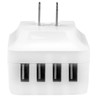 StarTech.com 4-Port USB Wall Charger - International Travel - 34W/6.8A - White USB4PACWH