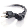 C2G 2ft Universal 16 AWG Power Cord (IEC320C13 -> NEMA 5-15P) Black 0.6 m 29925