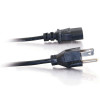 C2G 2ft Universal 16 AWG Power Cord (IEC320C13 -> NEMA 5-15P) Black 0.6 m 29925