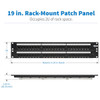 Tripp Lite 48-Port Cat6/Cat5 110 Patch Panel, 568B, Rj45 Ethernet, 2U Rack-Mount, Taa N252-048