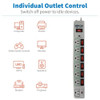 Tripp Lite TLP76MSG surge protector Grey 7 AC outlet(s) 120 V 1.83 m TLP76MSG