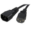 StarTech.com 3 ft Standard Computer Power Cord Extension - C14 to C13 PXT1003