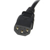 StarTech.com 3 ft Standard Computer Power Cord Extension - C14 to C13 PXT1003