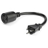 StarTech.com 1 ft. Power Adapter Cord - NEMA-L5-20R to NEMA-5-20P PAC520PLR1