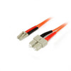 StarTech.com Fiber Optic Cable - Multimode Duplex 50/125 - LSZH - LC/SC - 3 m 50FIBLCSC3