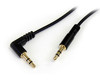 Startech.Com 6 Ft Slim 3.5Mm To Right Angle Stereo Audio Cable - M/M Mu6Mmsra