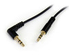 Startech.Com 3 Ft Slim 3.5Mm To Right Angle Stereo Audio Cable - M/M Mu3Mmsra