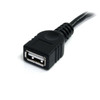 Startech.Com 6 Ft Black Usb 2.0 Extension Cable A To A - M/F Usbextaa6Bk