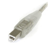 StarTech.com 6 ft Transparent USB 2.0 Cable - A to B USB2HAB6T