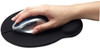 Manhattan Wrist Gel Support Pad And Mouse Mat, Black, 241 × 203 × 40 Mm, Non Slip Base, Lifetime Warranty, Card Retail Packaging 434362