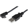 StarTech.com Micro-USB Charge-and-Sync Cable M/M - Right-Angle Micro-USB - 24 AWG - 2 m (6 ft.) USBAUB2MRA
