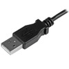 StarTech.com Micro-USB Charge-and-Sync Cable M/M - Left-Angle Micro-USB - 30/24 AWG - 1 m (3 ft.) USBAUB1MLA