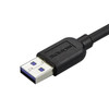 StarTech.com Slim Micro USB 3.0 Cable - M/M - Left-Angle Micro-USB - 0.5m (20in) USB3AU50CMLS