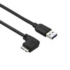 StarTech.com Slim Micro USB 3.0 Cable - M/M - Left-Angle Micro-USB - 1m (3ft) USB3AU1MLS