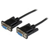 Startech.Com 1M Black Db9 Rs232 Serial Null Modem Cable F/F Scnm9Ff1Mbk