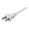 StarTech.com 6 ft White Standard Laptop Power Cord - NEMA 1-15P to C7 PXT101NB6W