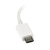 StarTech.com 5in White Micro USB to USB OTG Host Adapter M/F UUSBOTGW