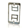 C2G Single Gang Wall Plate Mounting Bracket Silver 03784