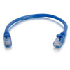 C2G 6" Cat6 networking cable Blue 0.15 m U/UTP (UTP) 00952