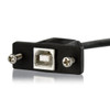 StarTech.com 3 ft Panel Mount USB Cable B to B - F/M USBPNLBFBM3