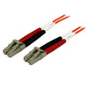 StarTech.com Fiber Optic Cable - Multimode Duplex 50/125 - OFNP Plenum - LC/LC - 2 m 50FIBPLCLC2
