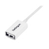 StarTech.com 1m White USB 2.0 Extension Cable A to A - M/F USBEXTPAA1MW