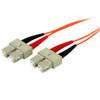 StarTech.com Fiber Optic Cable - Multimode Duplex 50/125 - OFNP Plenum - SC/SC - 2 m 50FIBPSCSC2