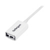 StarTech.com 3m White USB 2.0 Extension Cable A to A - M/F USBEXTPAA3MW