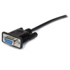 StarTech.com 0.5m Black Straight Through DB9 RS232 Serial Cable - M/F MXT10050CMBK