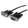 StarTech.com 3m Black Straight Through DB9 RS232 Serial Cable - M/F MXT1003MBK