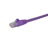 StarTech.com 35ft CAT6 Ethernet Cable - Purple CAT 6 Gigabit Ethernet Wire -650MHz 100W PoE RJ45 UTP Network/Patch Cord Snagless w/Strain Relief Fluke Tested/Wiring is UL Certified/TIA N6PATCH35PL
