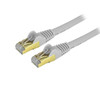 StarTech.com 14ft CAT6a Ethernet Cable - 10 Gigabit Shielded Snagless RJ45 100W PoE Patch Cord - 10GbE STP Network Cable w/Strain Relief - Gray Fluke Tested/Wiring is UL Certified/TIA C6ASPAT14GR