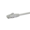 StarTech.com 1ft CAT6 Ethernet Cable - White CAT 6 Gigabit Ethernet Wire -650MHz 100W PoE RJ45 UTP Network/Patch Cord Snagless w/Strain Relief Fluke Tested/Wiring is UL Certified/TIA N6PATCH1WH